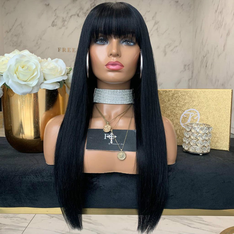 peluca seminatural largo liso - Long Straight Wig