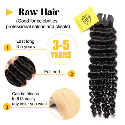 Extensiones de trama (weft) de cabello 15A de alta gama, 100% cabello humano real