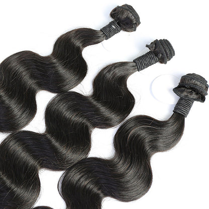Cabello virgen brasileño ondulado tipo body wave