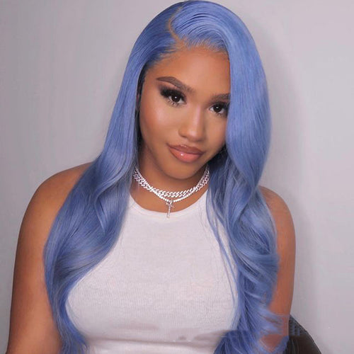 Pelucas lace front de cabello humano ondulado tipo body wave
