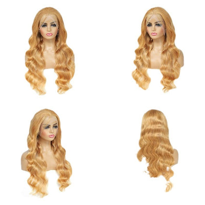 Peluca lace frontal 13x4 de cabello humano 100% natural con base tipo headgea