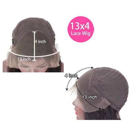 Peluca de cabello humano con encaje frontal