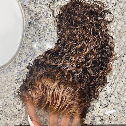Peluca Lace Frontal con Mechas – Cabello Humano Premium