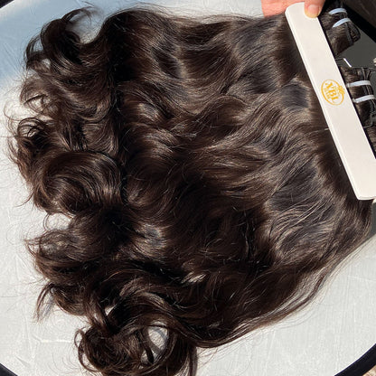 Extensiones de trama (weft) de cabello 15A de alta gama, 100% cabello humano real