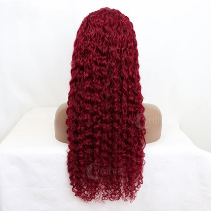 Peluca de Cabello Humano Natural Tejida a Mano – Ondas Water Wave con Volumen Personalizable